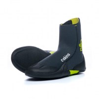 C-Skins Legend 3.5mm Junior Zipped Round Toe Boots - Graphite/Flash Green/Black