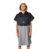 Ripcurl Viral Anti-Series Hood Towel Poncho - Black/Grey