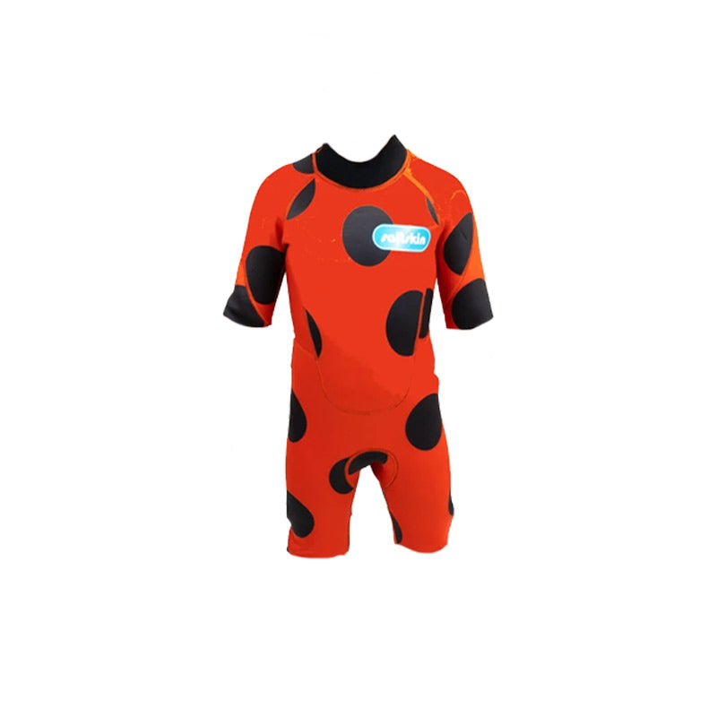 Saltskin 2mm Kids Shorty Wetsuit - Ladybird