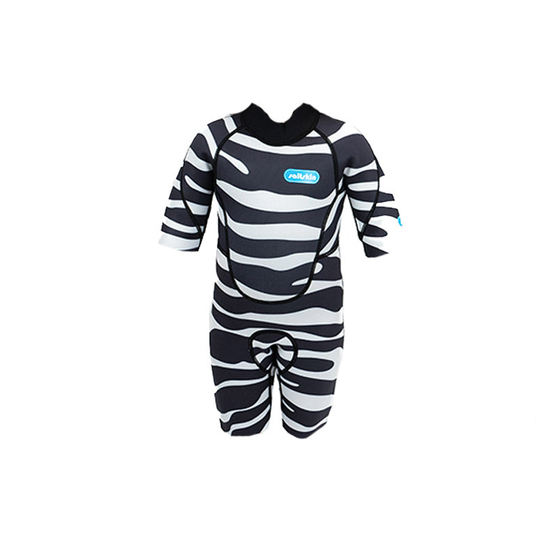 Saltskin 2mm Kids Shorty Wetsuit - Zebra