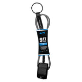 Sola 9ft Surf Leash - Grey/Black