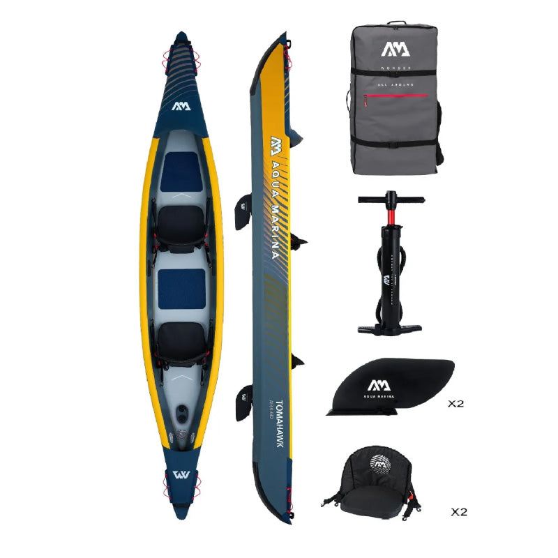 Aqua Marina Tomahawk AIR-K 440 High-Pressure Speed Kayak 2 Person