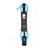 Bulldog Double Swivel Ankle Leash - Black/Cyan