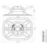 Railblaza Cleat Port Mount - Dimensional Drawing