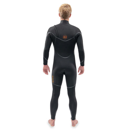 Dakine Mens Cyclone Chest Zip Full Suit 4/3mm Wetsuit - Black