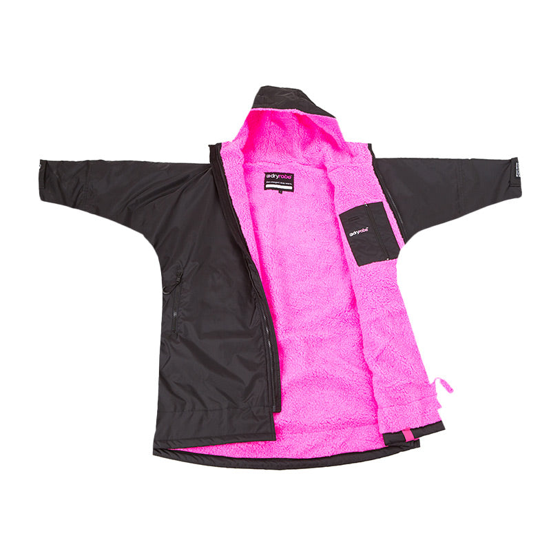 Dryrobe Advance Long Sleeve - Black/Pink