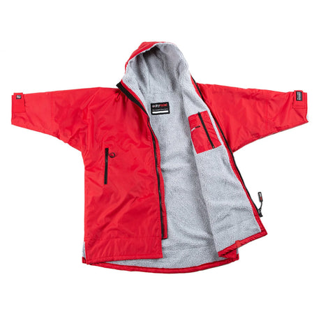 Dryrobe Advance Kids Long Sleeve - Red/Grey