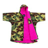 Dryrobe Advance Kids Short Sleeve - Camo/Pink