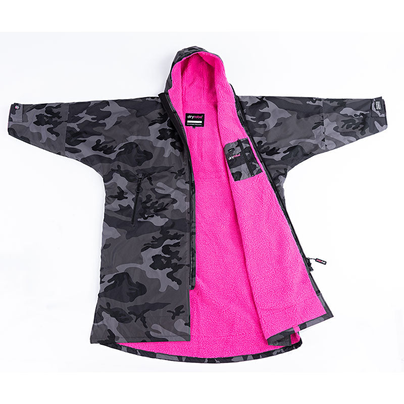 Dryrobe Advance Long Sleeve - Camo / Pink