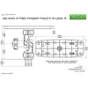 Railblaza Fish Finder Mount R-Lock R - Dimensional Drawing