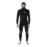 Ripcurl Flashbomb Fusion 5/4 Hooded Zip Free Wetsuit (164MFS) - Black