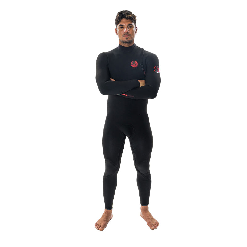 Ripcurl Flashbomb Fusion 4/3 Zip Free Wetsuit (15PMFS) - Black