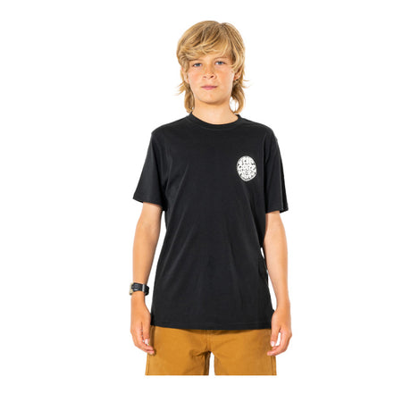 Ripcurl Wetsuit Icon Tee - Kids - Black