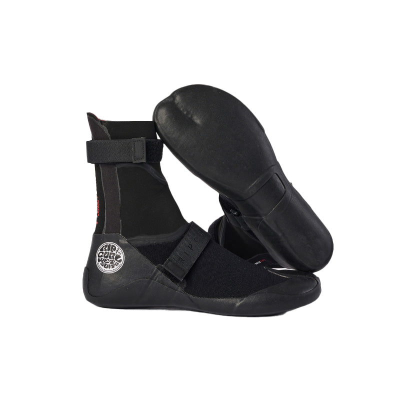 Ripcurl Flashbomb Hidden Split Toe 5mm Boots - Black