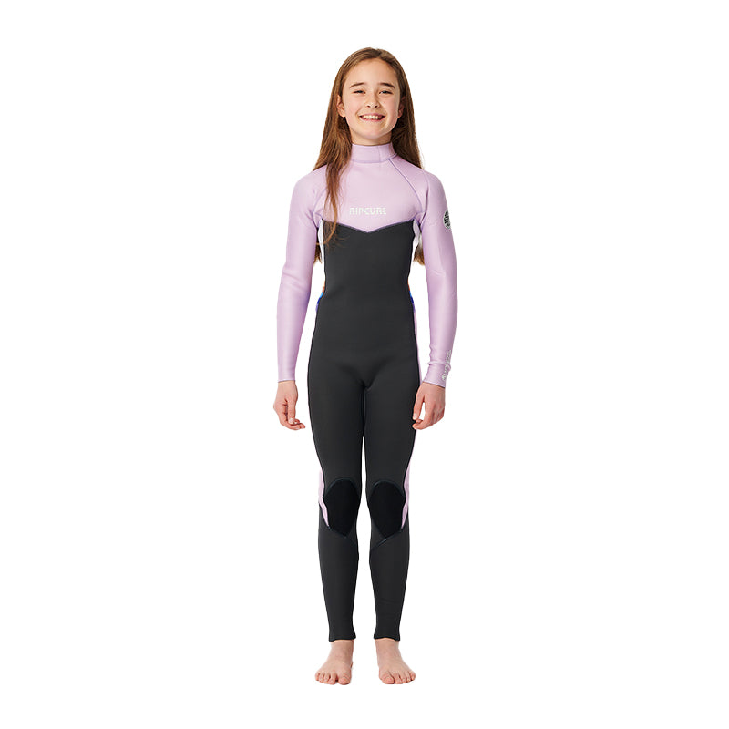 Ripcurl Junior Dawn Patrol 4/3 Back Zip Wetsuit - Purple