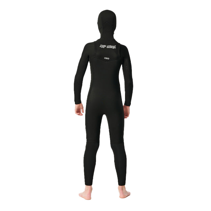 Ripcurl Junior Dawn Patrol 54 Chest Zip Wetsuit - Black