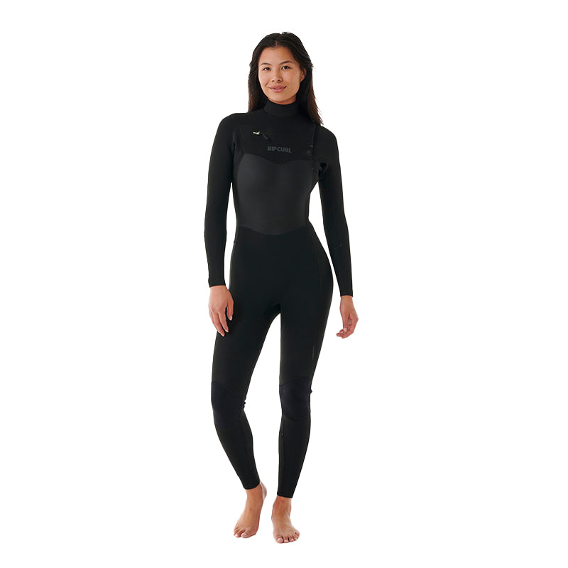 Ripcurl Womens Dawn Patrol 5/3 Chest Zip Wetsuit - Black