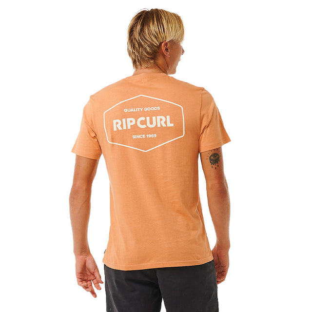 Ripcurl Stapler Short Sleeve Tee - Clay