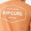 Ripcurl Stapler Short Sleeve Tee - Clay