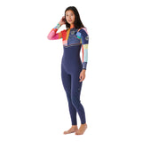 Ripcurl Womens E Bomb 3/2 Zip Free Wetsuit - Multico