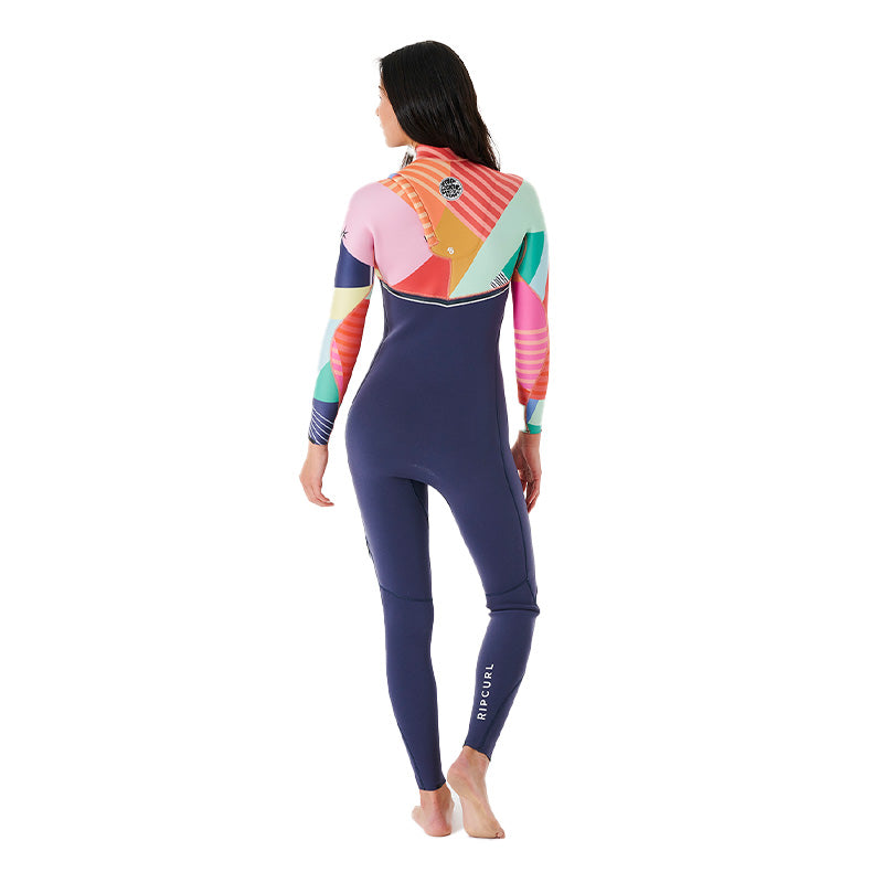 Ripcurl Womens E Bomb 3/2 Zip Free Wetsuit - Multico