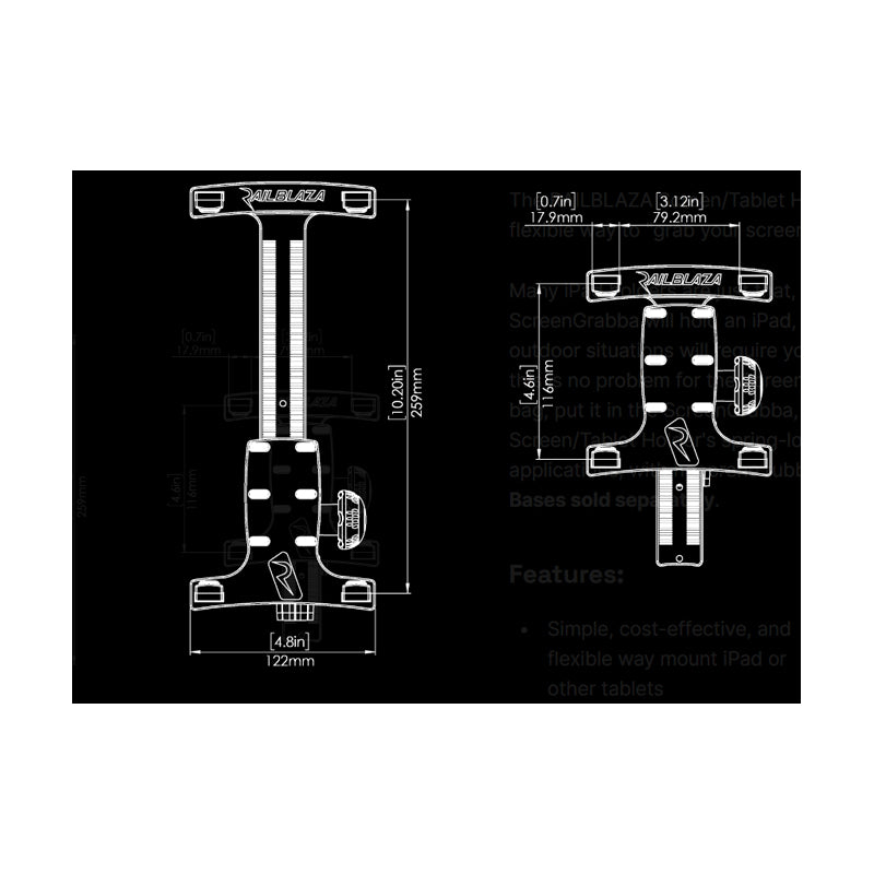 Railblaza Screen Grabba R-Lock Kit