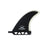 Shapers Fins -  5.5&#34; Rage Series Box Fin - Black Clear