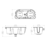 Railblaza Stowpod - Dimensions