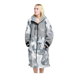 White Water Adults Hard-Shell Robe - Arctic Camo / Grey Lining