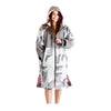 White Water Adults Hard-Shell Robe - Arctic Camo / Pink Lining