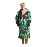 White Water Adults Hard-Shell Robe - Green Camo / Grey Lining