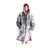 White Water Kids Hard-Shell Robe - Arctic Camouflage/Pink Lining