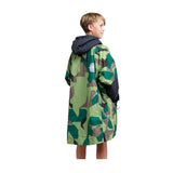 White Water Kids Hard-Shell Robe - Green Camo/Grey Lining