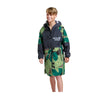 White Water Kids Hard-Shell Robe - Green Camo/Grey Lining