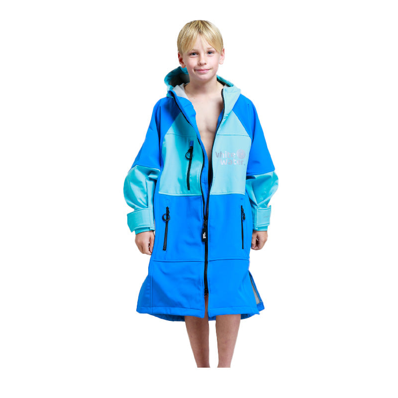 White Water Kids Soft Shell Changing Robe - Cobalt Blue