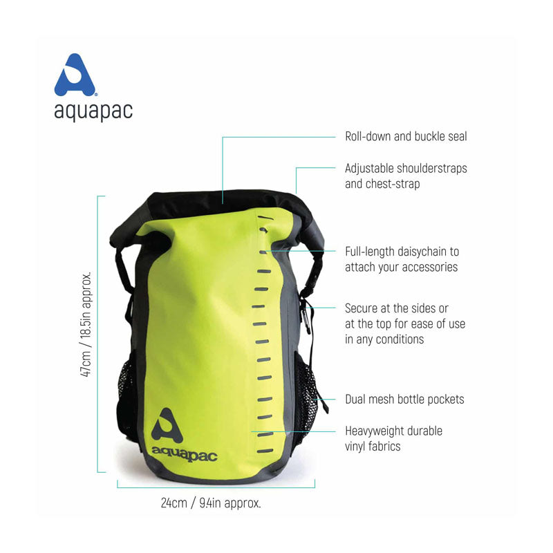 Aquapac 28L Heavyweight Waterproof Backpack - Acid Green