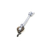 Bulldog Fin Key and Leash String - White