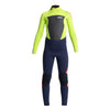 C-Skins Legend 4:3 Junior GBS Back Zip Steamer - Slate Navy / Lime / Flo Red