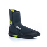 C-Skins Legend 3.5mm Junior Zipped Round Toe Boots - Graphite/Flash Green/Black