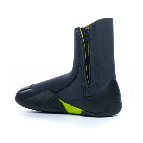 C-Skins Legend 3.5mm Junior Zipped Round Toe Boots - Graphite/Flash Green/Black