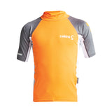 C-Skins Rash X Junior SS Vest - Orange/Grey