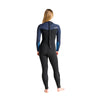 C-Skins Solace 4/3 Womens GBS Back Zip Steamer - Black/Bluestone Tropical/Cascade Blue