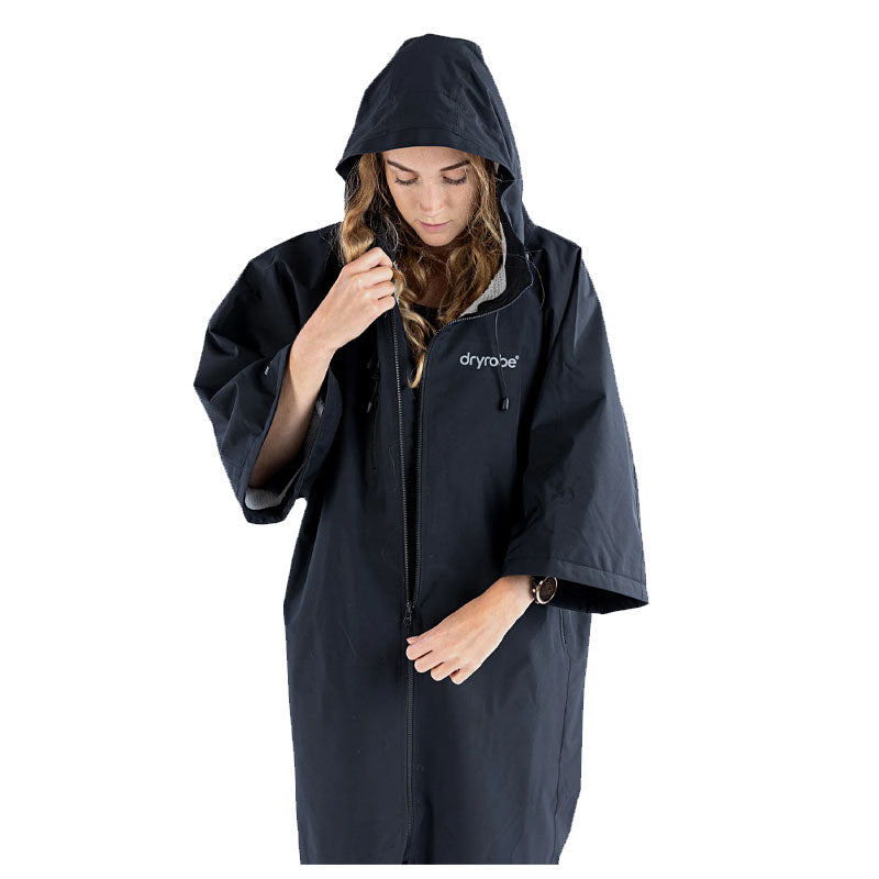 Dryrobe Lite Short Sleeve - Black/Grey