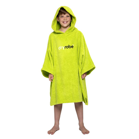 Dryrobe Organic Cotton Towel Robe Kids - Lime Green