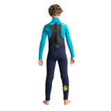 C-Skins Legend 5:4:3 Junior GBS Back Zip Steamer - Slate/Ocean Teal/Arora Yellow