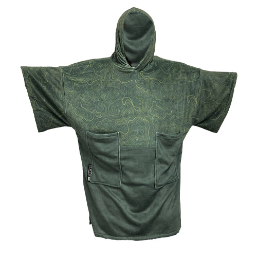 Madness After Surf Poncho (Double Pocket) - Army Topo