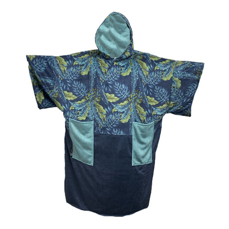 Madness After Surf Poncho (Double Pocket) - Blue Leaf