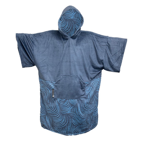 Madness After Surf Poncho (Single Pocket) - Navy Swirl