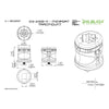 Railblaza MiniPort TracMount - Dimensions