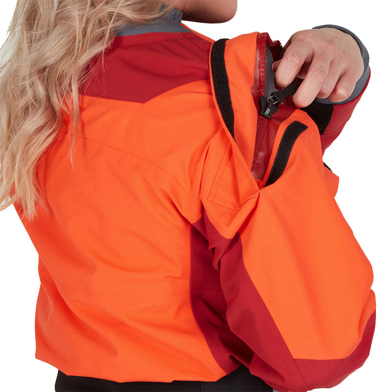 NRS Women&#39;s Axiom GORE-TEX Pro Drysuit - Poppy/Vino